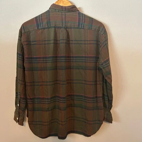 Polo Ralph Lauren Denim & Supply Men's L Brown Plaid Button Down Casual Shirt - Picture 3 of 6